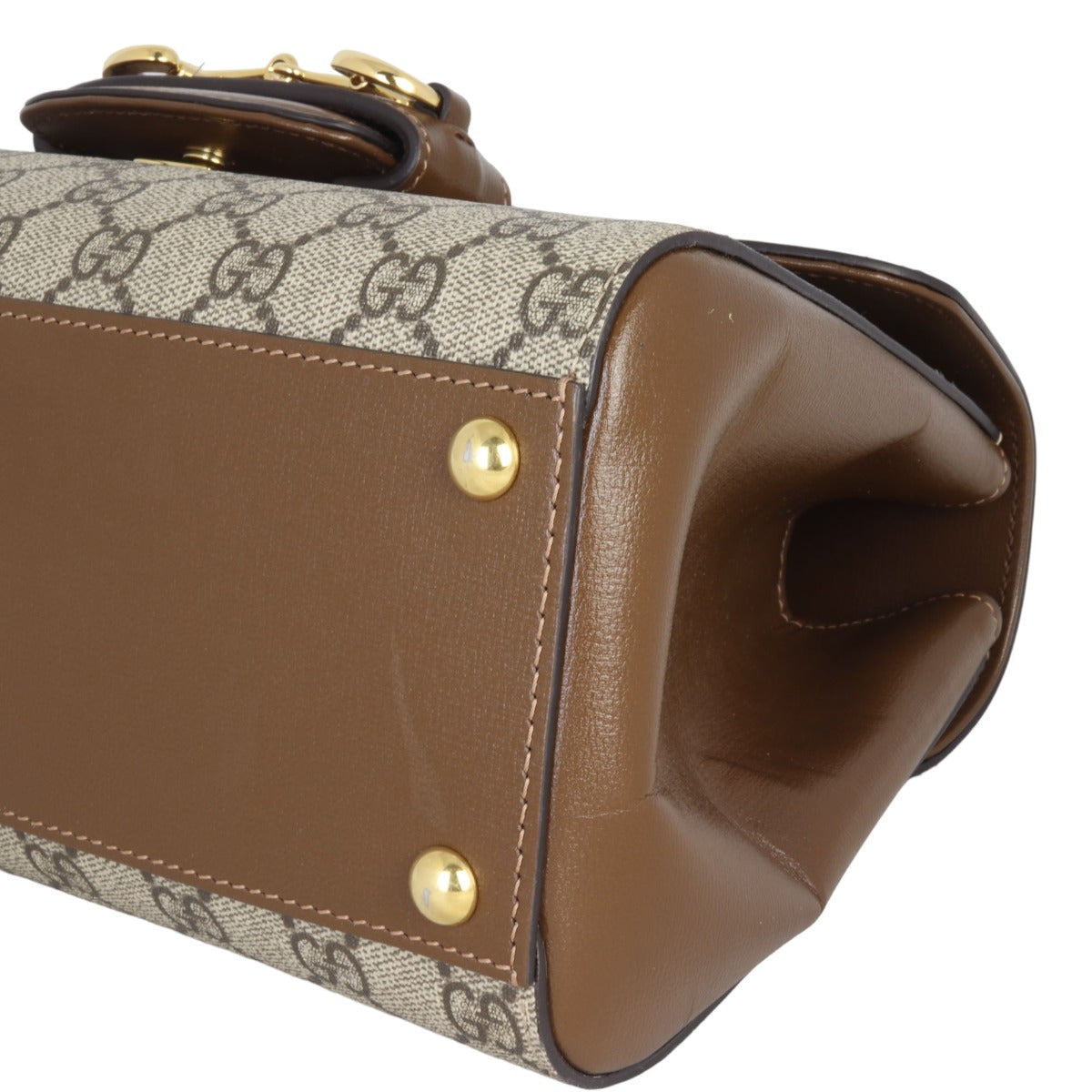 Gucci GG Supreme Horsebit 1955 Medium Top Handle Bag