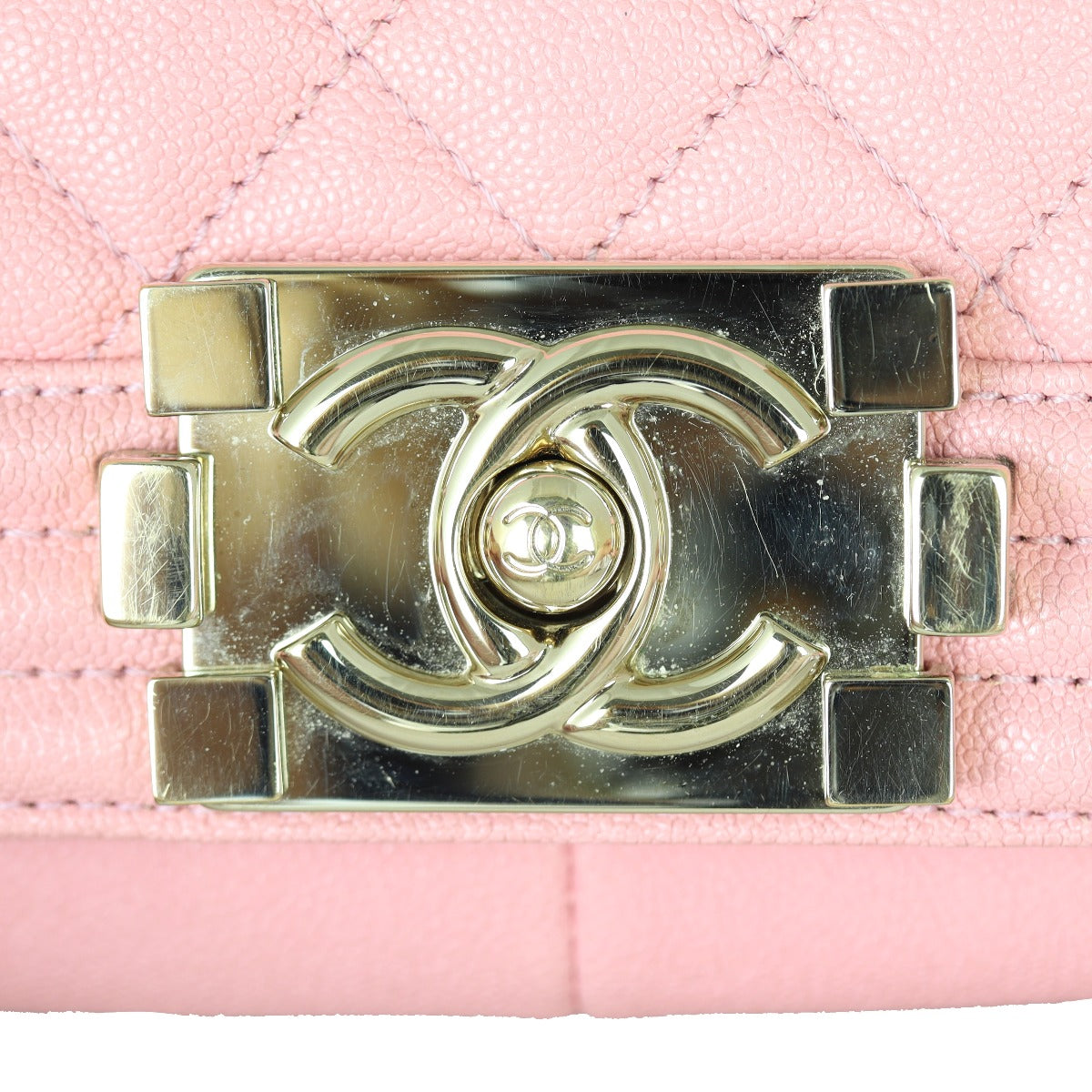 Chanel Boy Old Medium | Pink Caviar