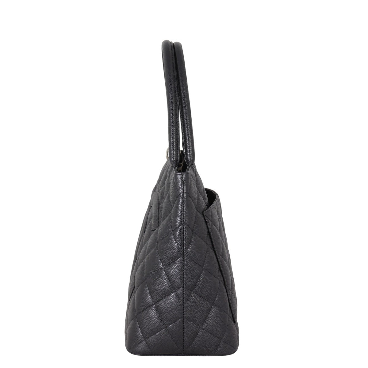 Chanel Medallion Tote | Silver Zip