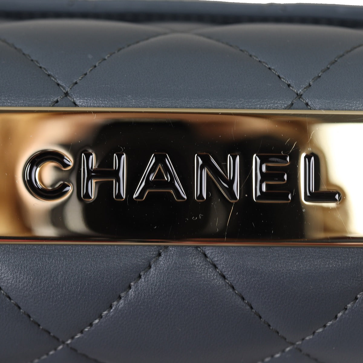 Chanel CC Trendy Small | Grey Lambskin