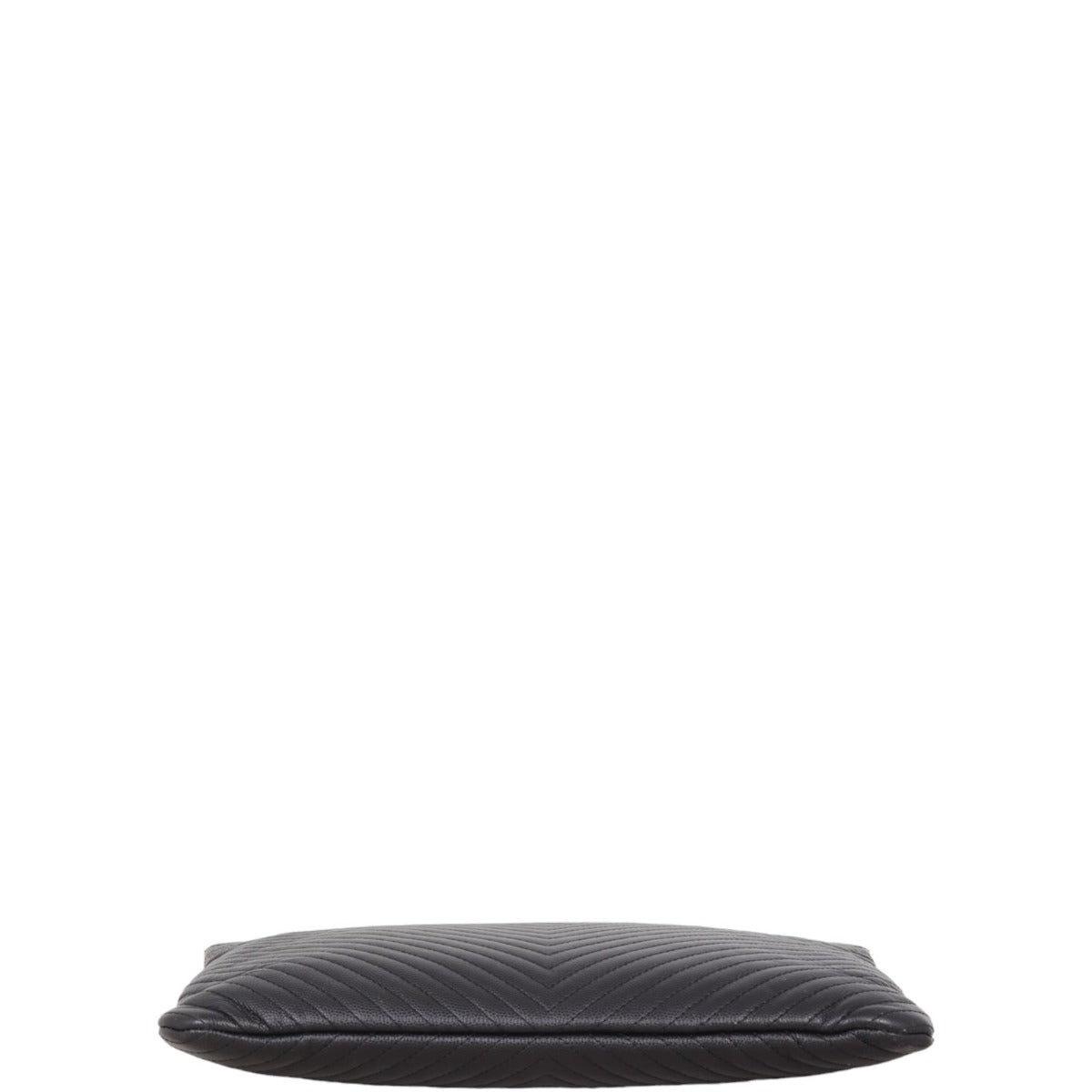 Chanel Classic O-Case Pouch Medium Chevron | Black