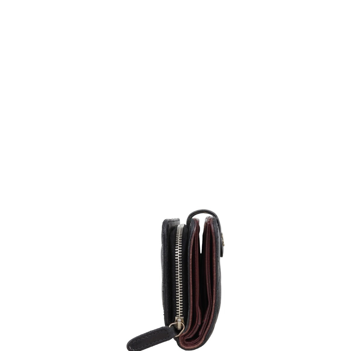 Chanel CC French Wallet | Black Lambskin