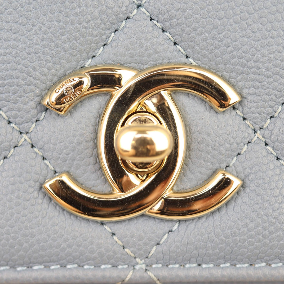 Chanel Business Affinity Small Flap Bag |  Muted Slate Blue