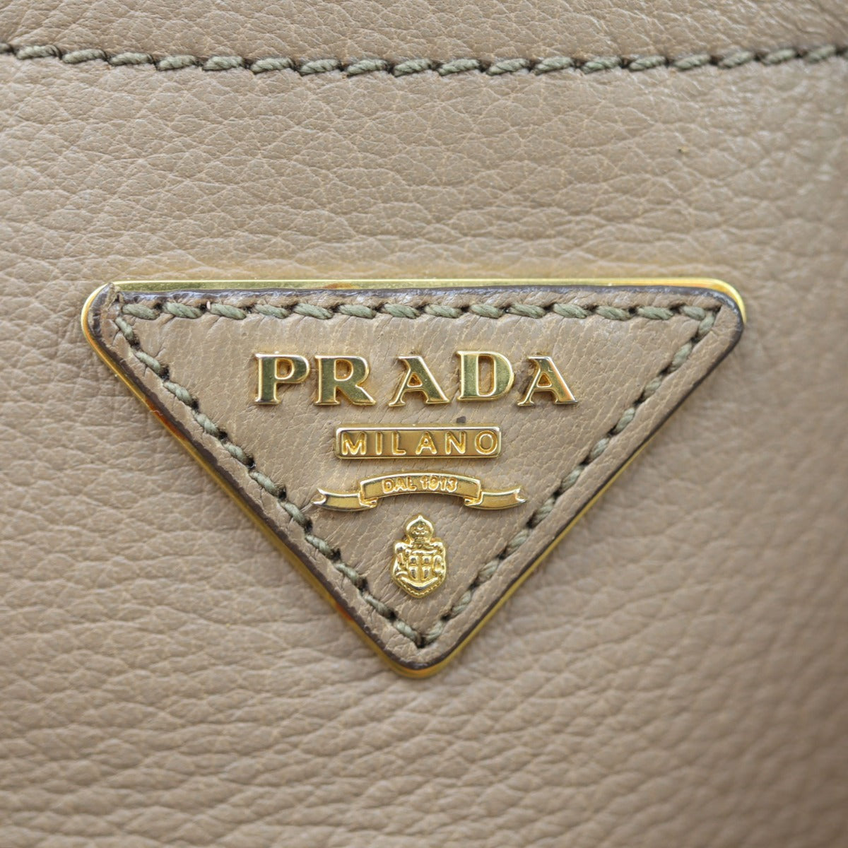 Prada Vitello Cervo Shopping Tote