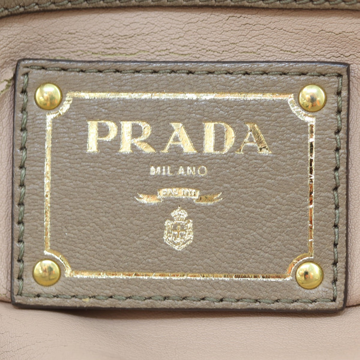 Prada Vitello Cervo Shopping Tote