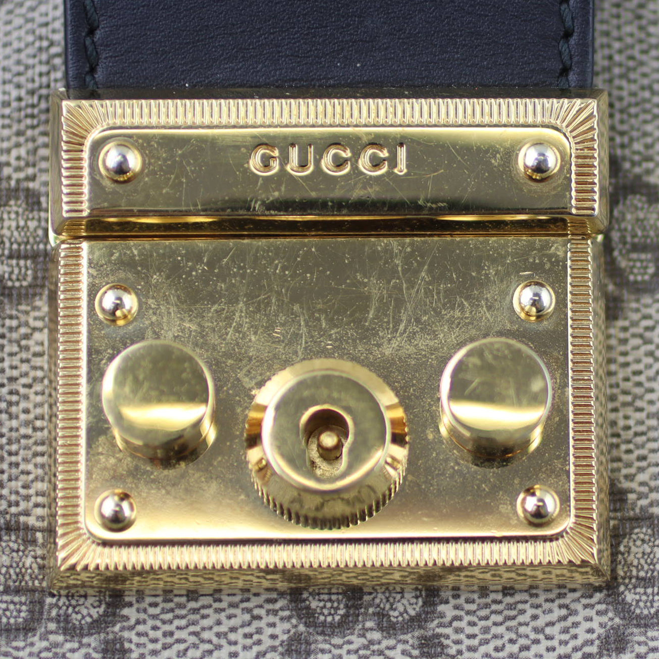 Gucci GG Supreme Padlock Tote Medium