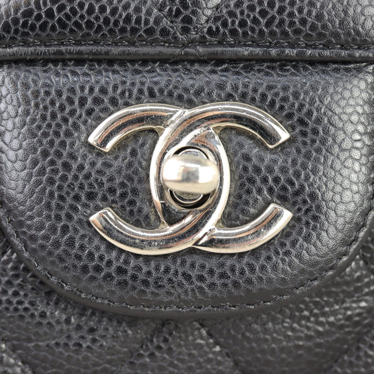 Chanel Classic Double Flap Jumbo | Black Lambskin Silver Hardware