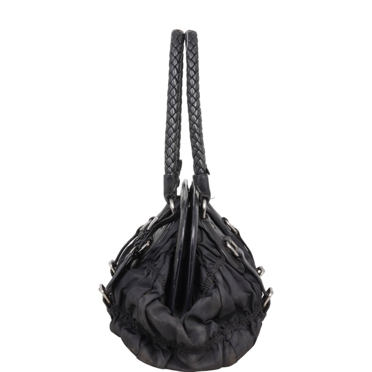 Prada Tessuto Gaufre Frame Tote