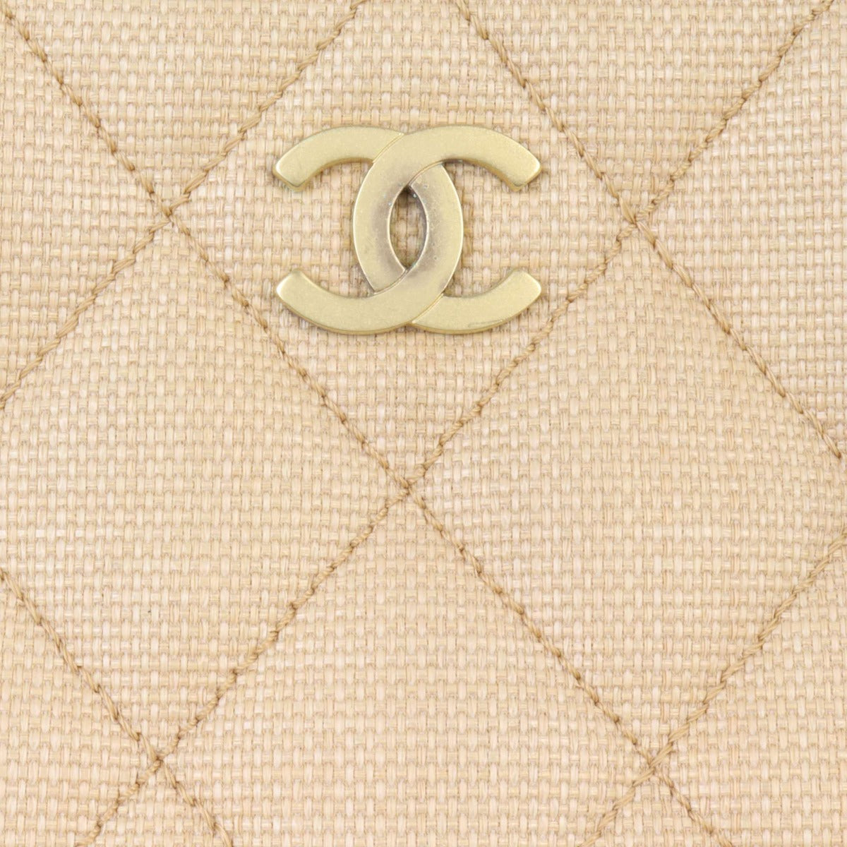 Chanel CC Quilted Canvas Tote