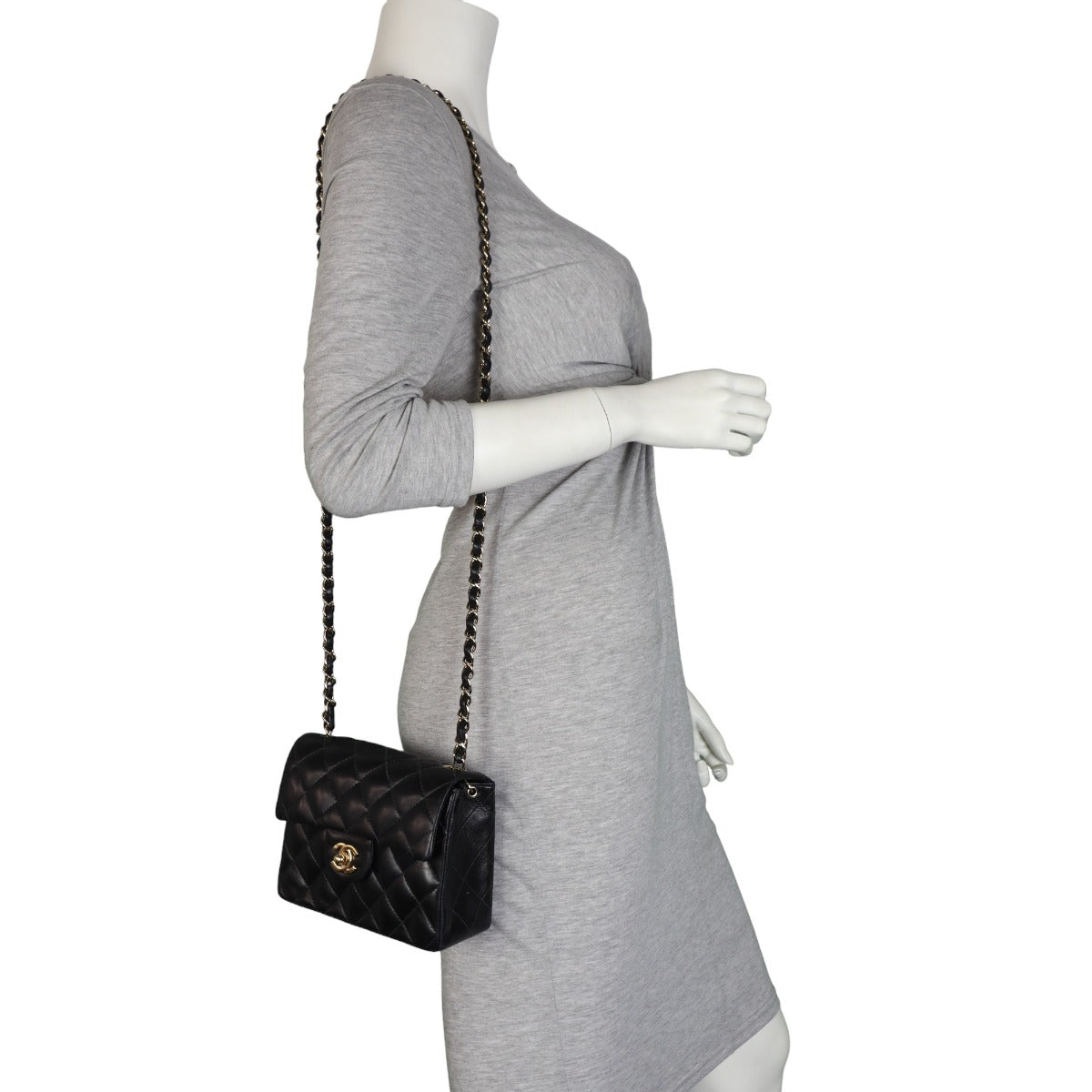 Chanel Classic Flap Mini Square | Black