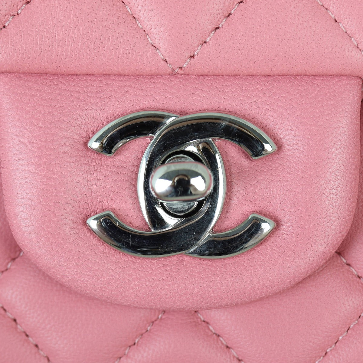 Chanel Classic Flap Mini Rectangular Bag Lambskin| Light Pink