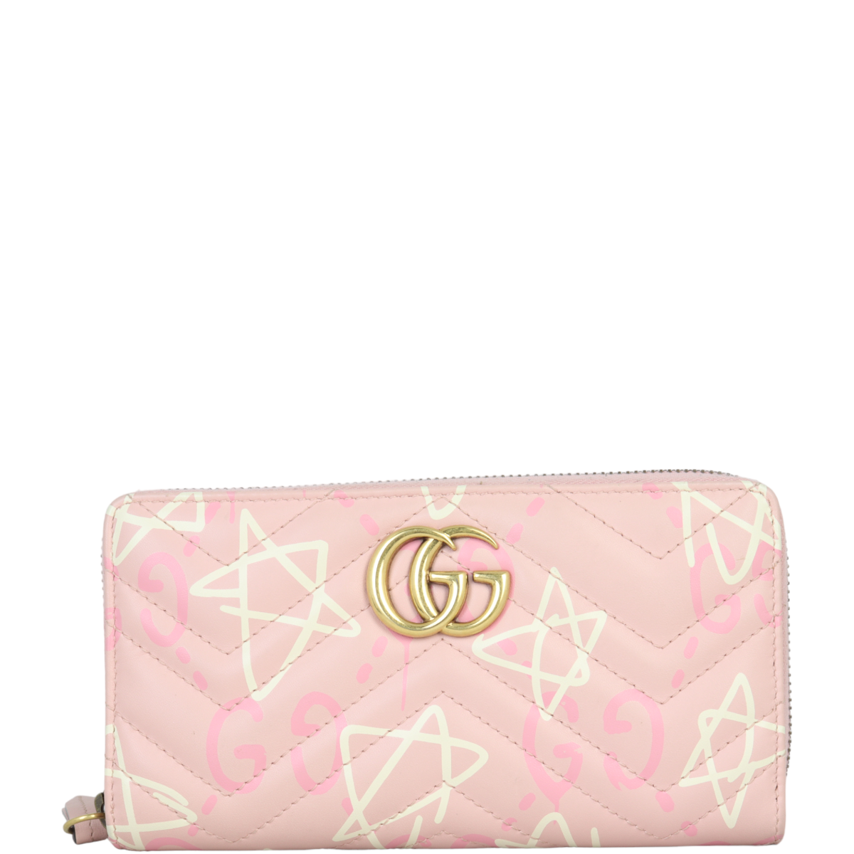 Gucci GG Marmont GucciGhost Zip Around Wallet