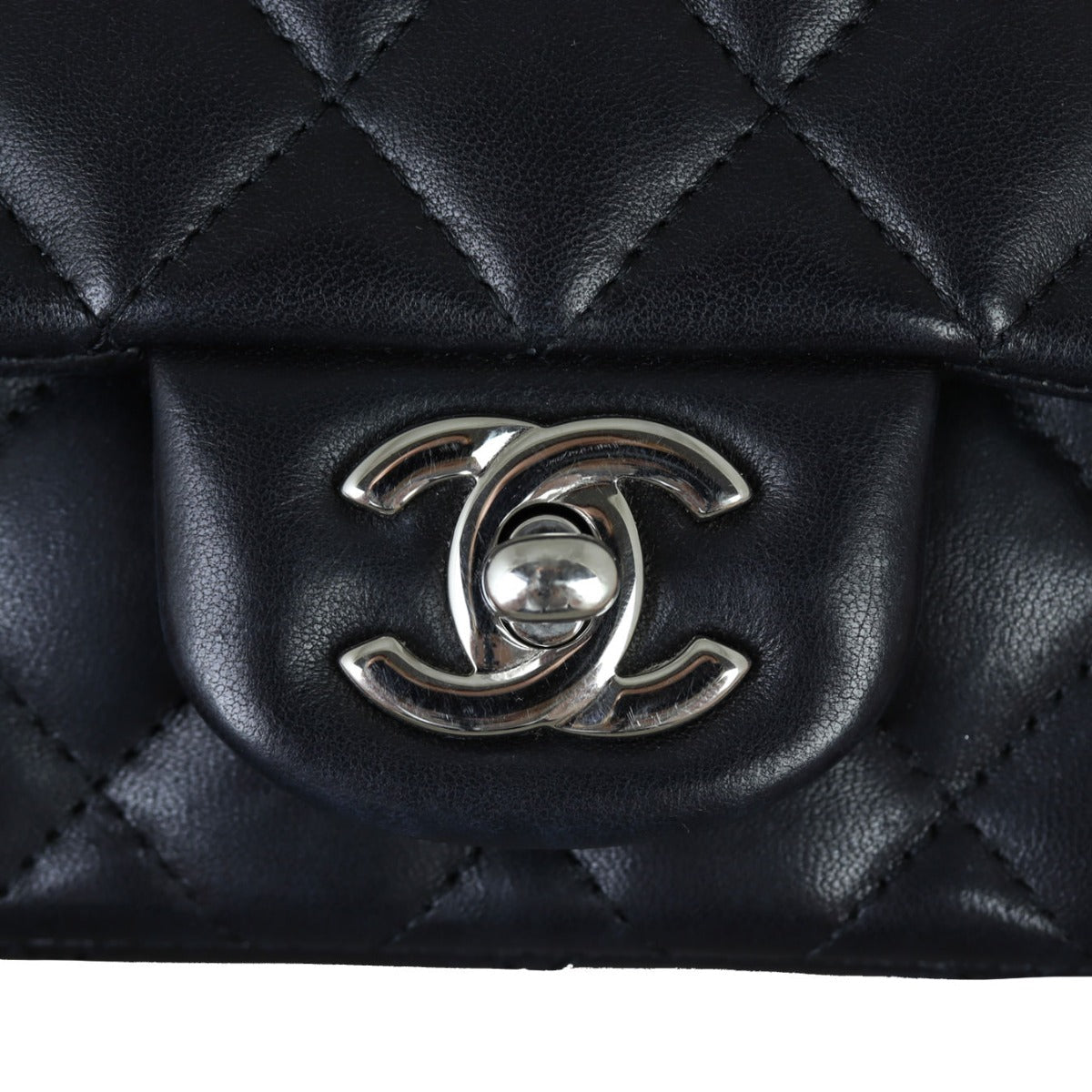 Chanel Classic Flap Mini Square | Black Lambskin