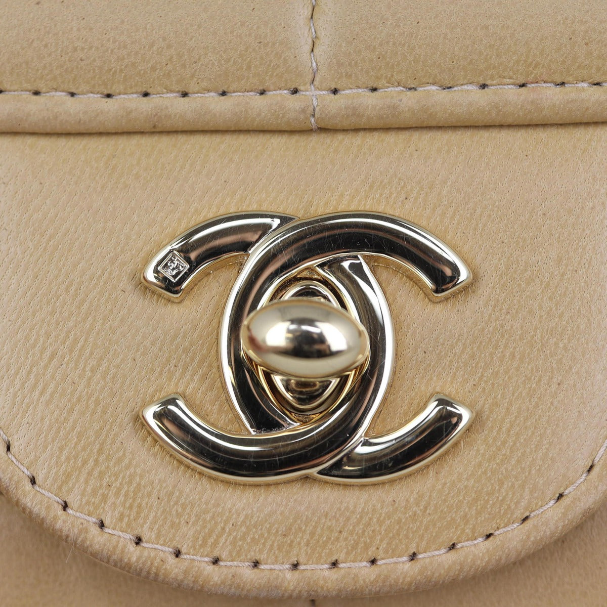 Chanel East-West Chocolate Bar Flap Bag | Lambskin