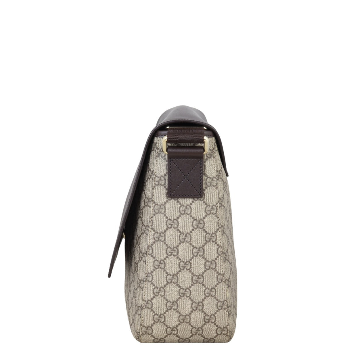Gucci GG Supreme Leather Flap Messenger