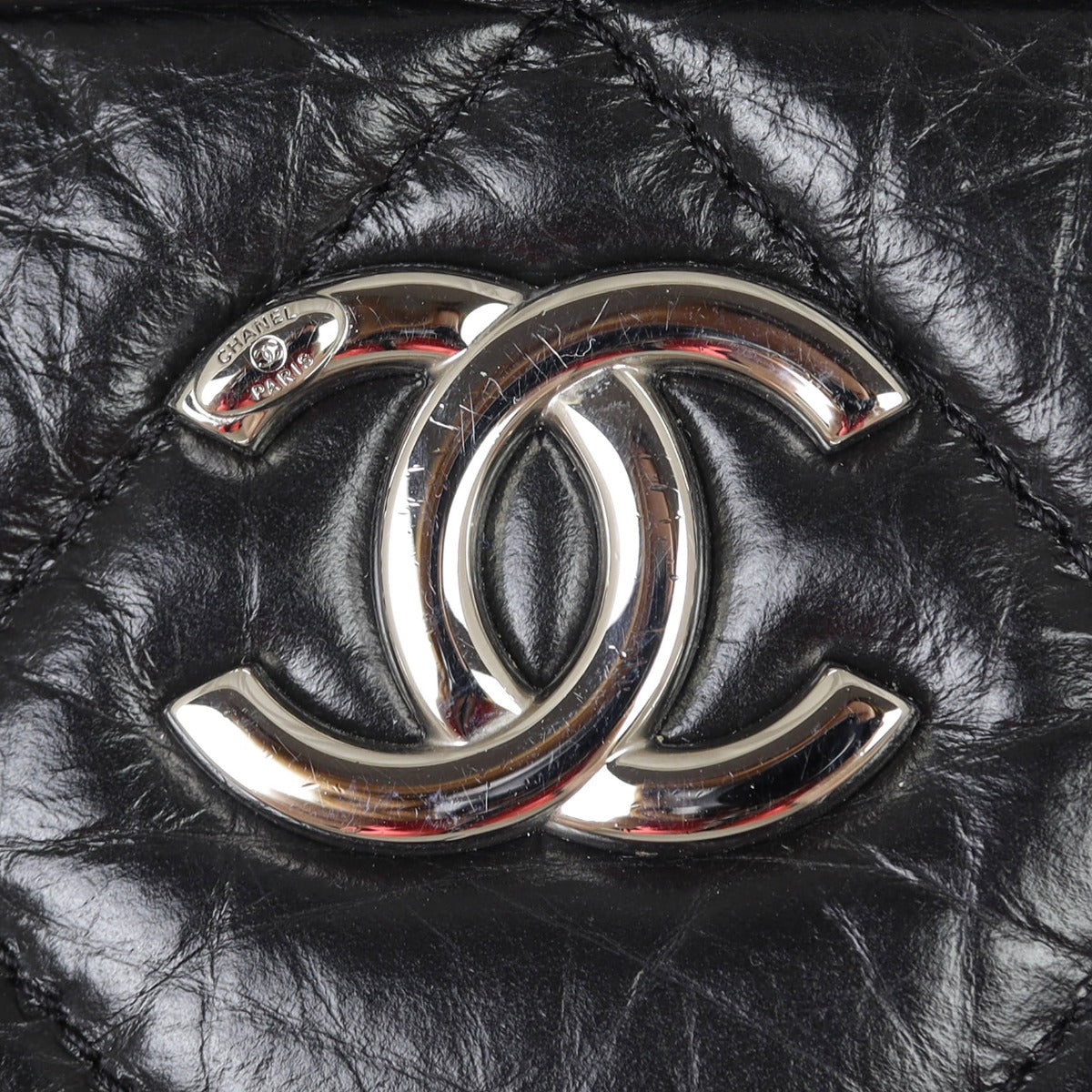 Chanel Calfskin Bowling Bag Small