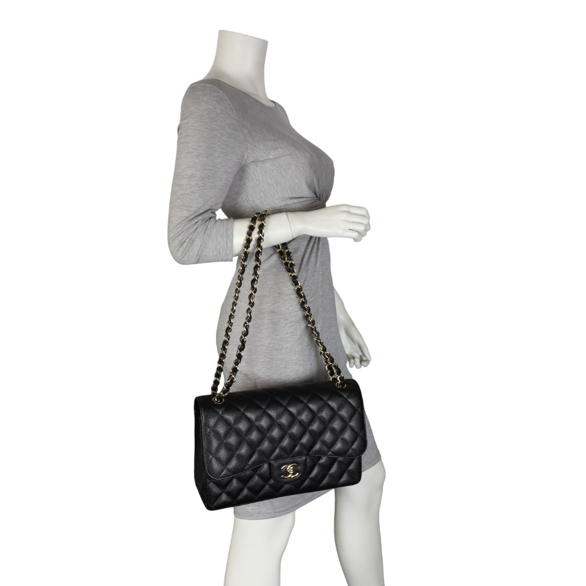 Chanel Classic Double Flap Jumbo | Black GTH