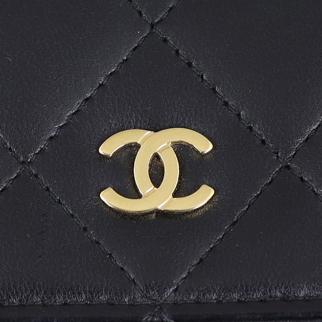 Chanel Classic Flap Long Wallet | Lambskin Gold Hardware