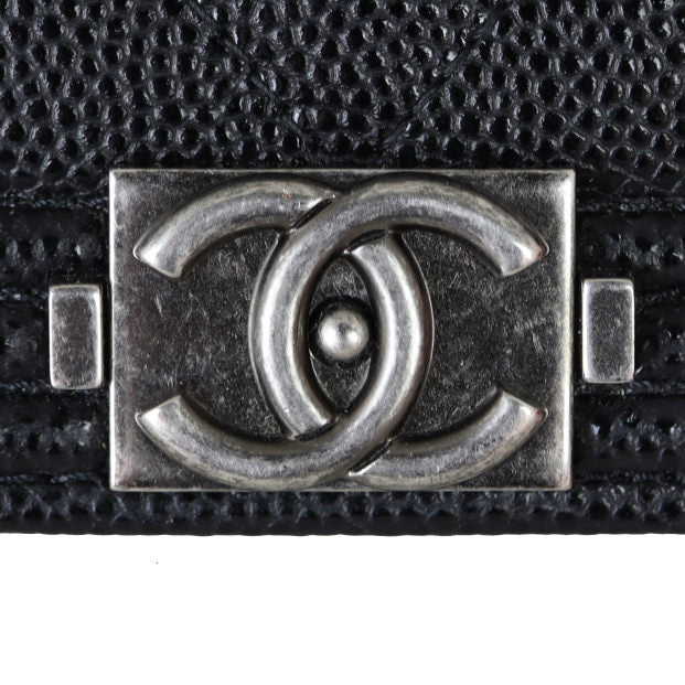 Chanel Boy Wallet on Chain | Black Caviar