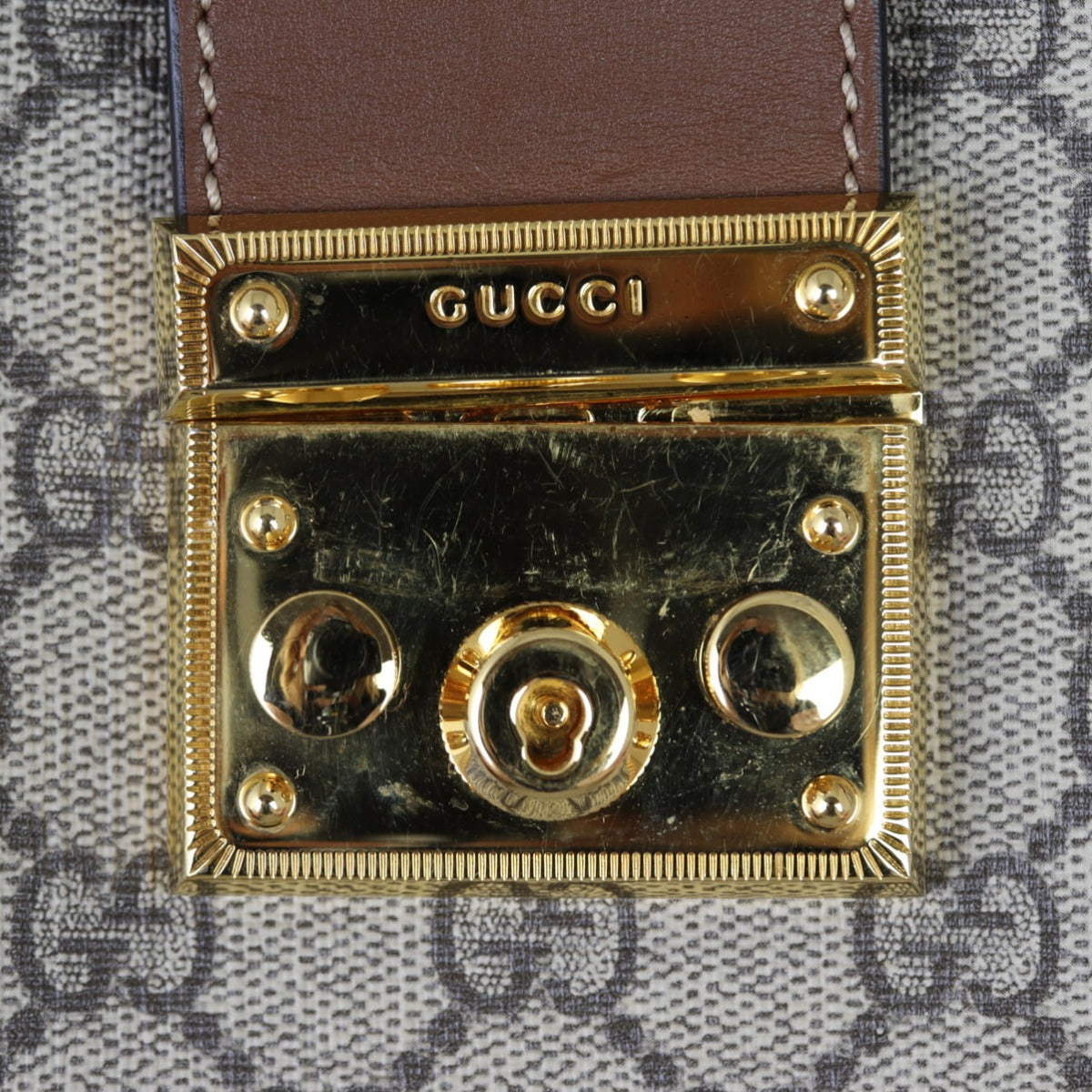 Gucci GG Supreme Small Padlock Tote