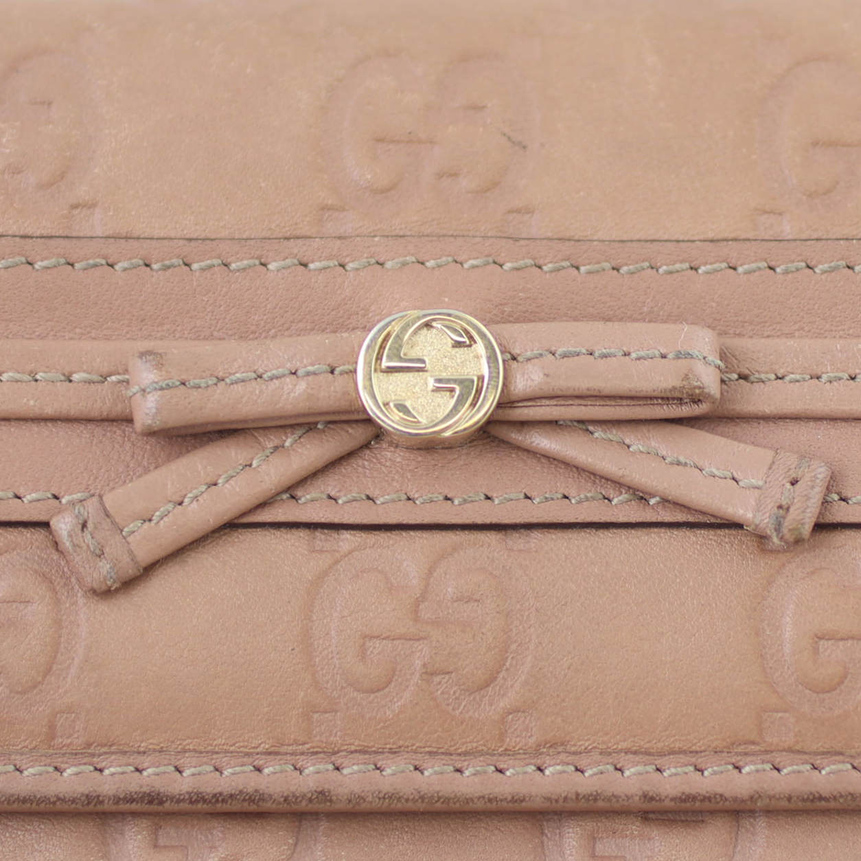 Gucci Bow Guccissima Signature Wallet