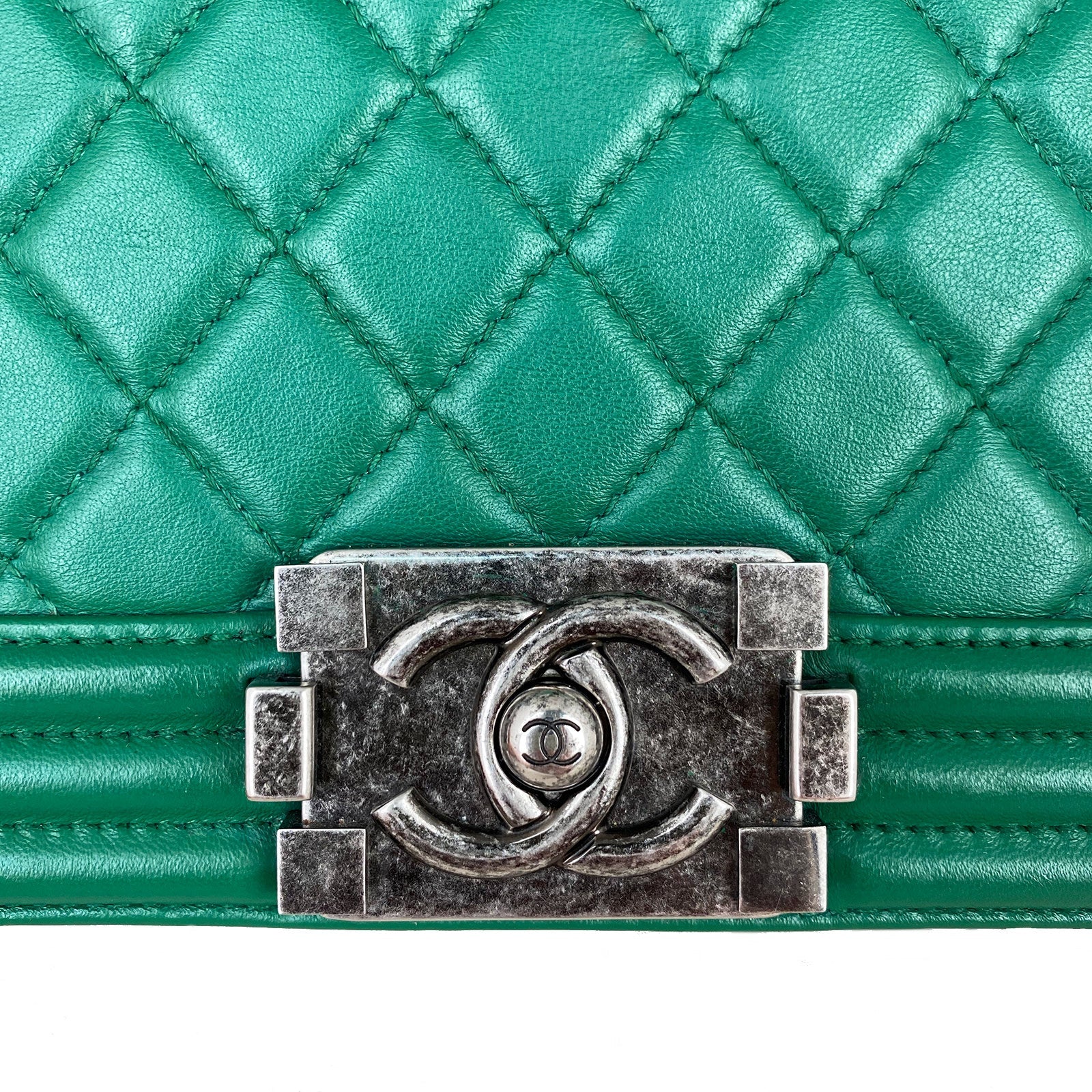 Chanel Boy Old Medium | Green