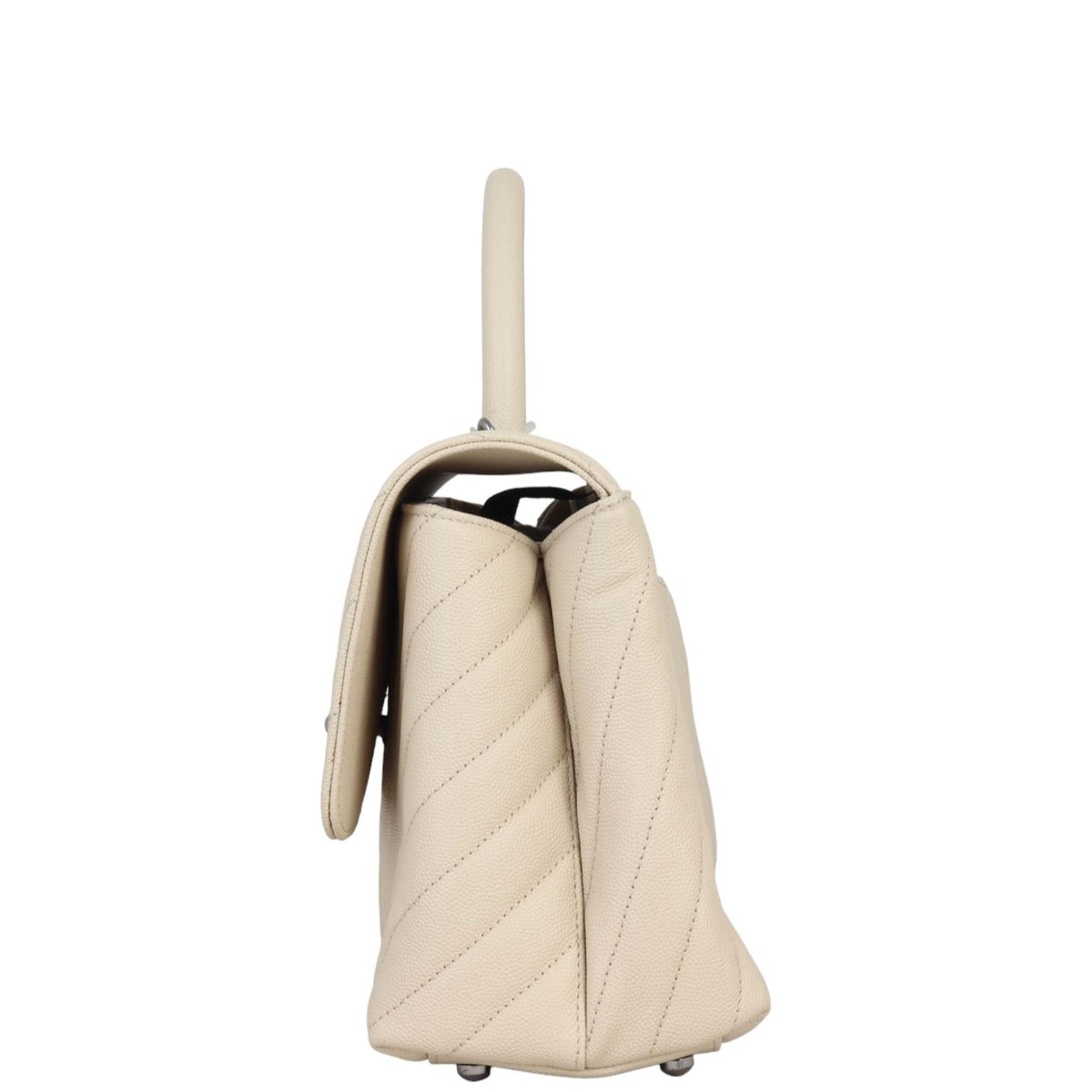 Chanel Coco Top Handle Medium Bag | Beige