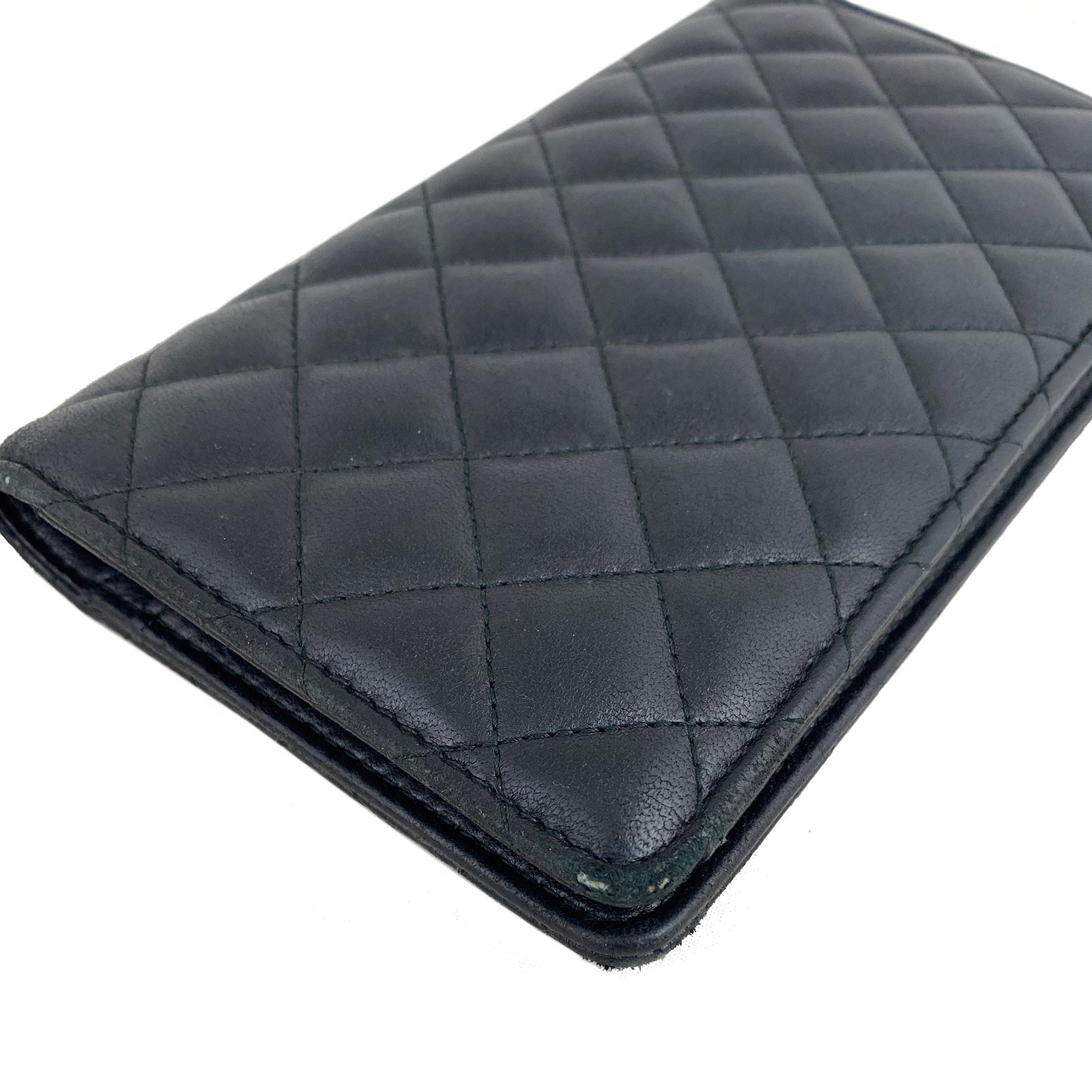 Chanel CC Quilted Yen Wallet