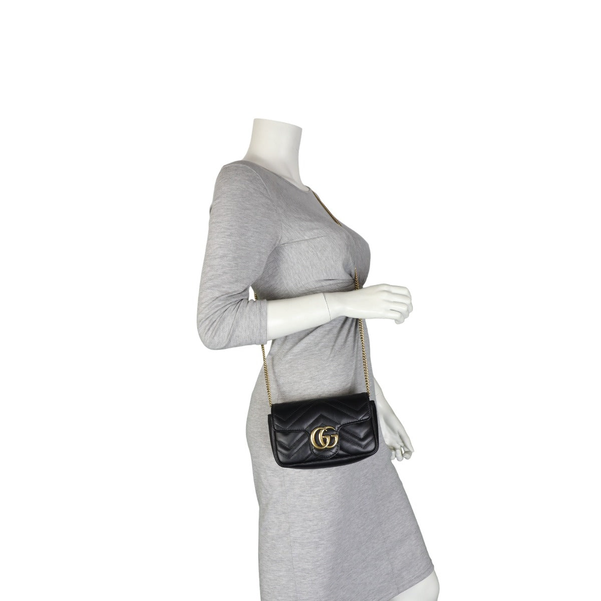 Gucci GG Marmont Matelasse Super Mini Shoulder Bag