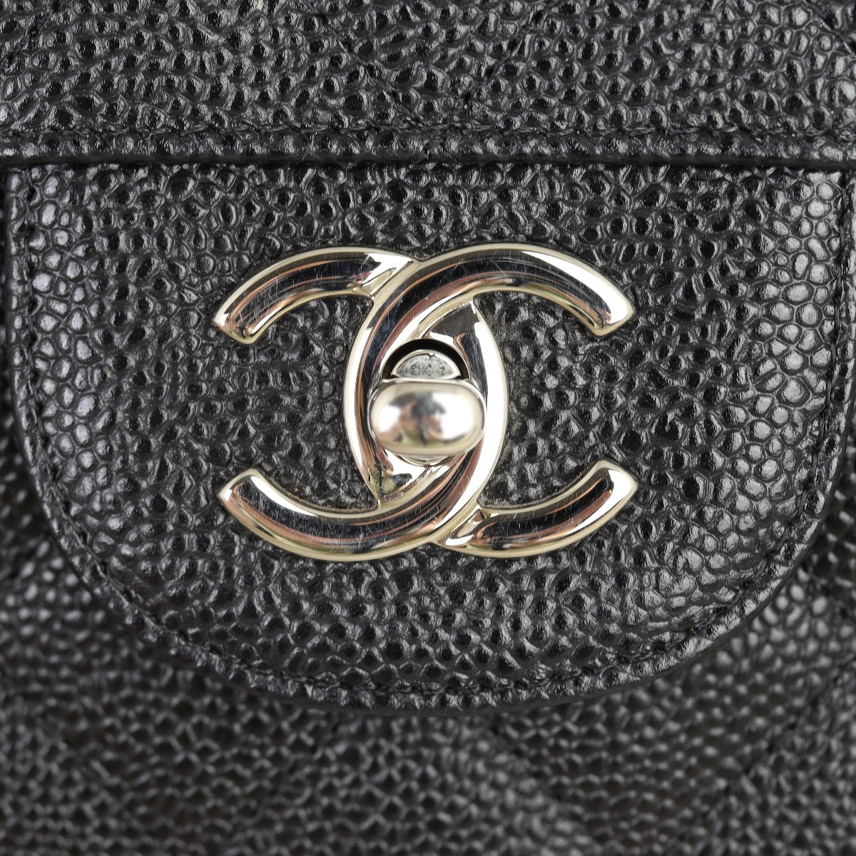 Chanel Classic Double Flap Jumbo | Black Caviar Diamond