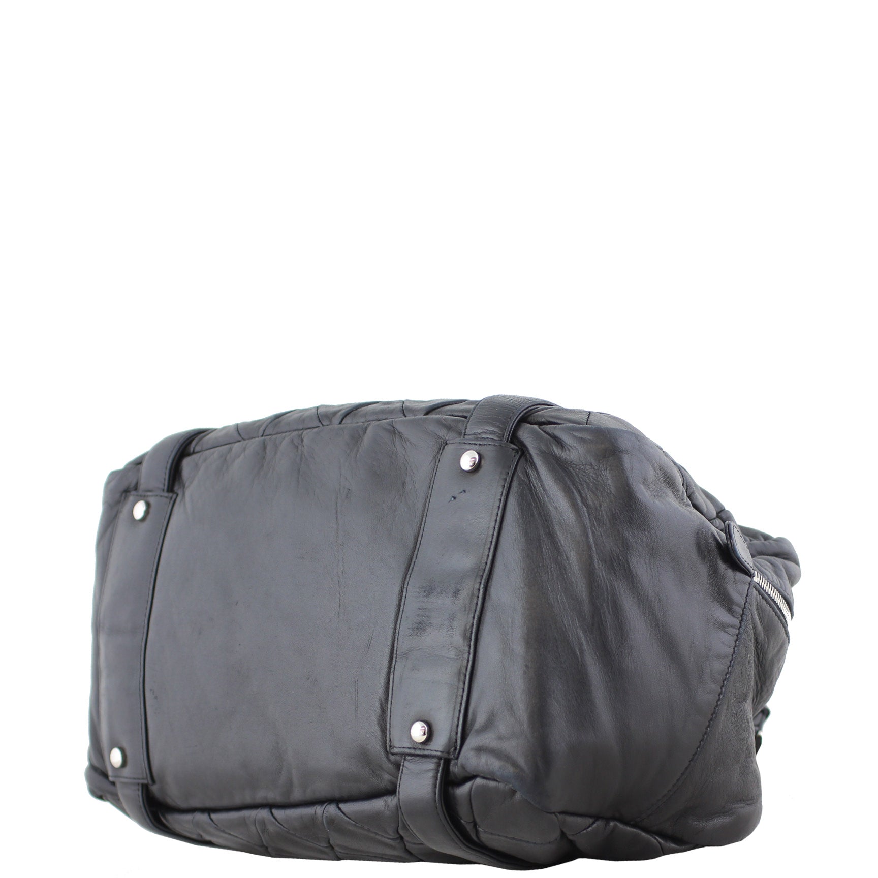 Chanel Diagonal Zip Bowler Bag