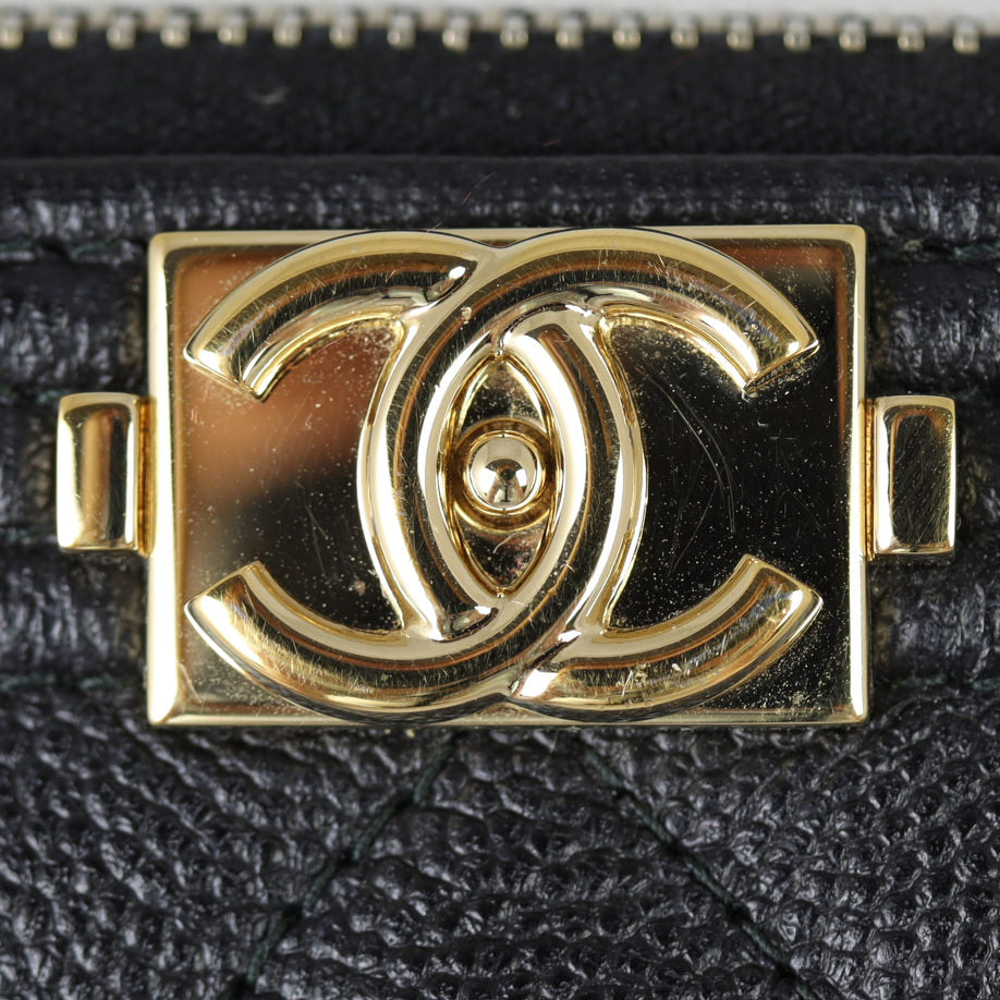 Chanel Boy O-Case | Black Diamond