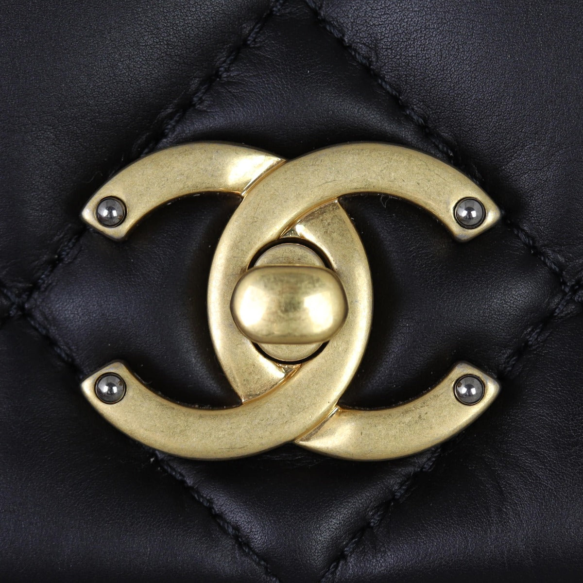 Chanel Nailed CC Full Flap Bag