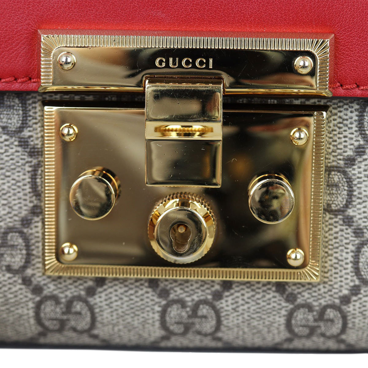 Gucci GG Supreme Padlock Small Shoulder Bag