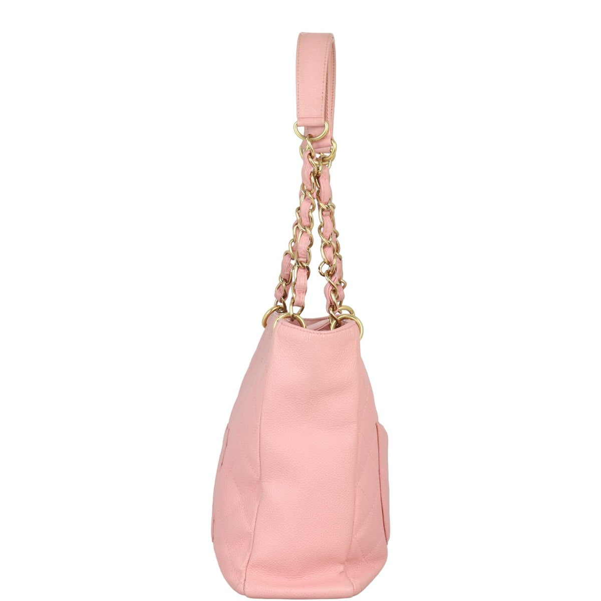 Chanel Petite Shopping Tote |  Light Pink Caviar