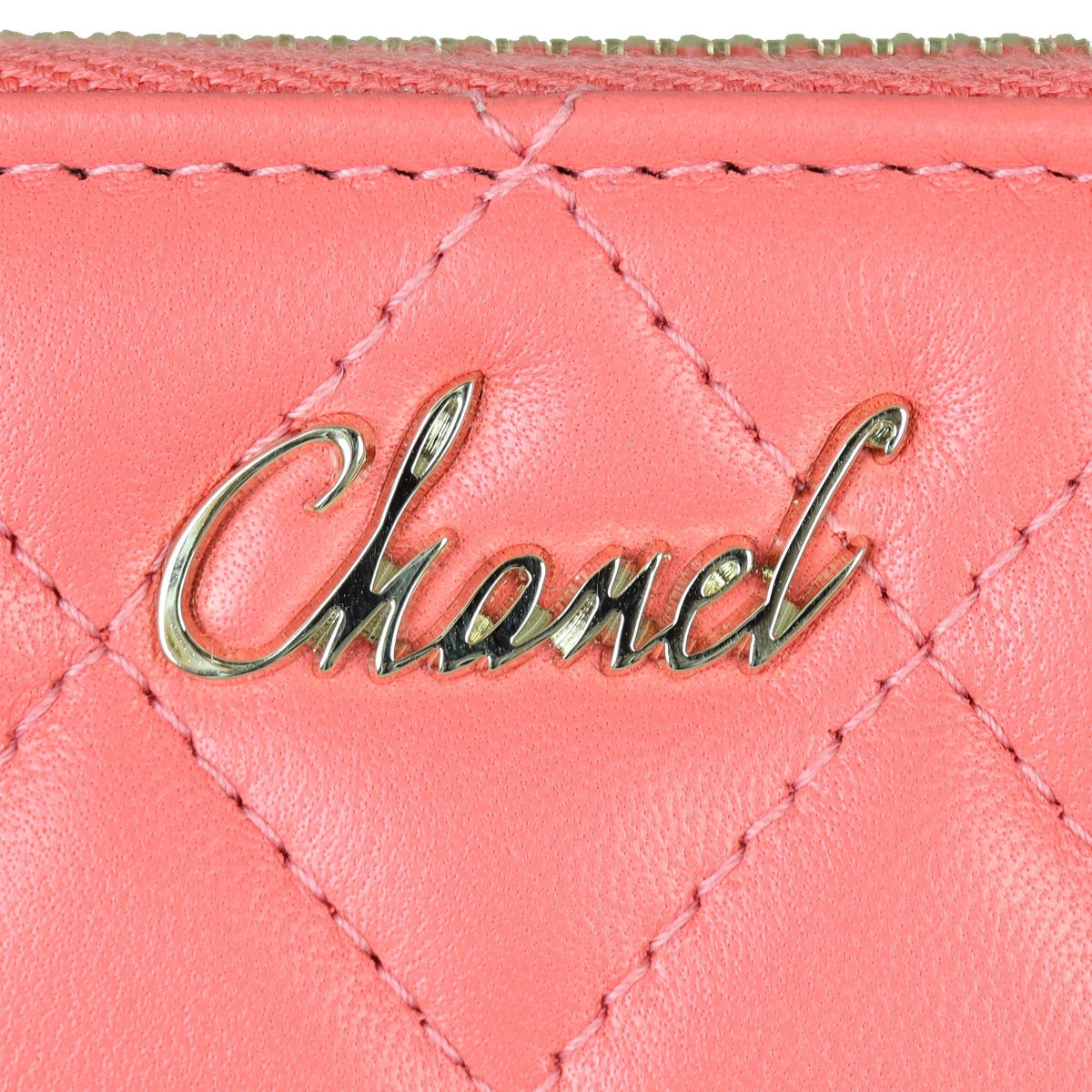 Chanel Camellia Zip Around Wallet | Pink