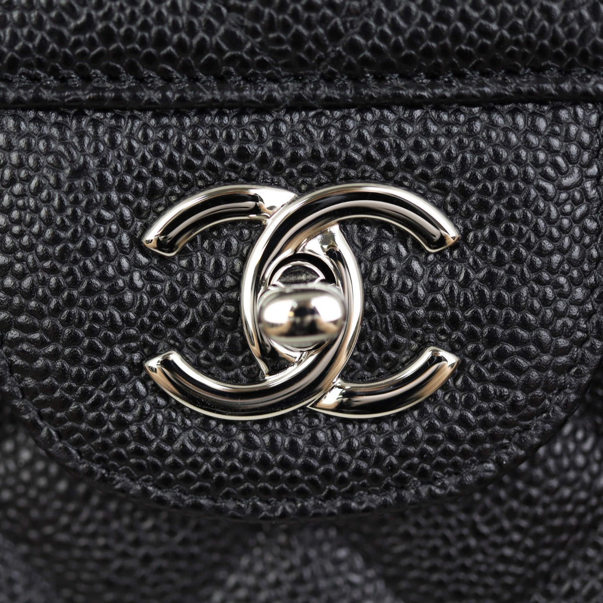 Chanel Classic Double Flap Jumbo | Black Silver H