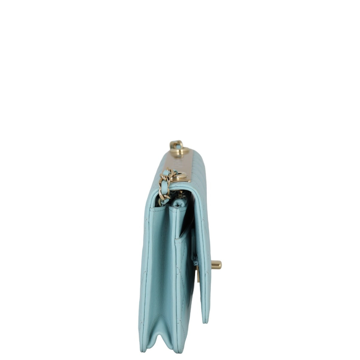Chanel CC Trendy Wallet on Chain | Baby Blue