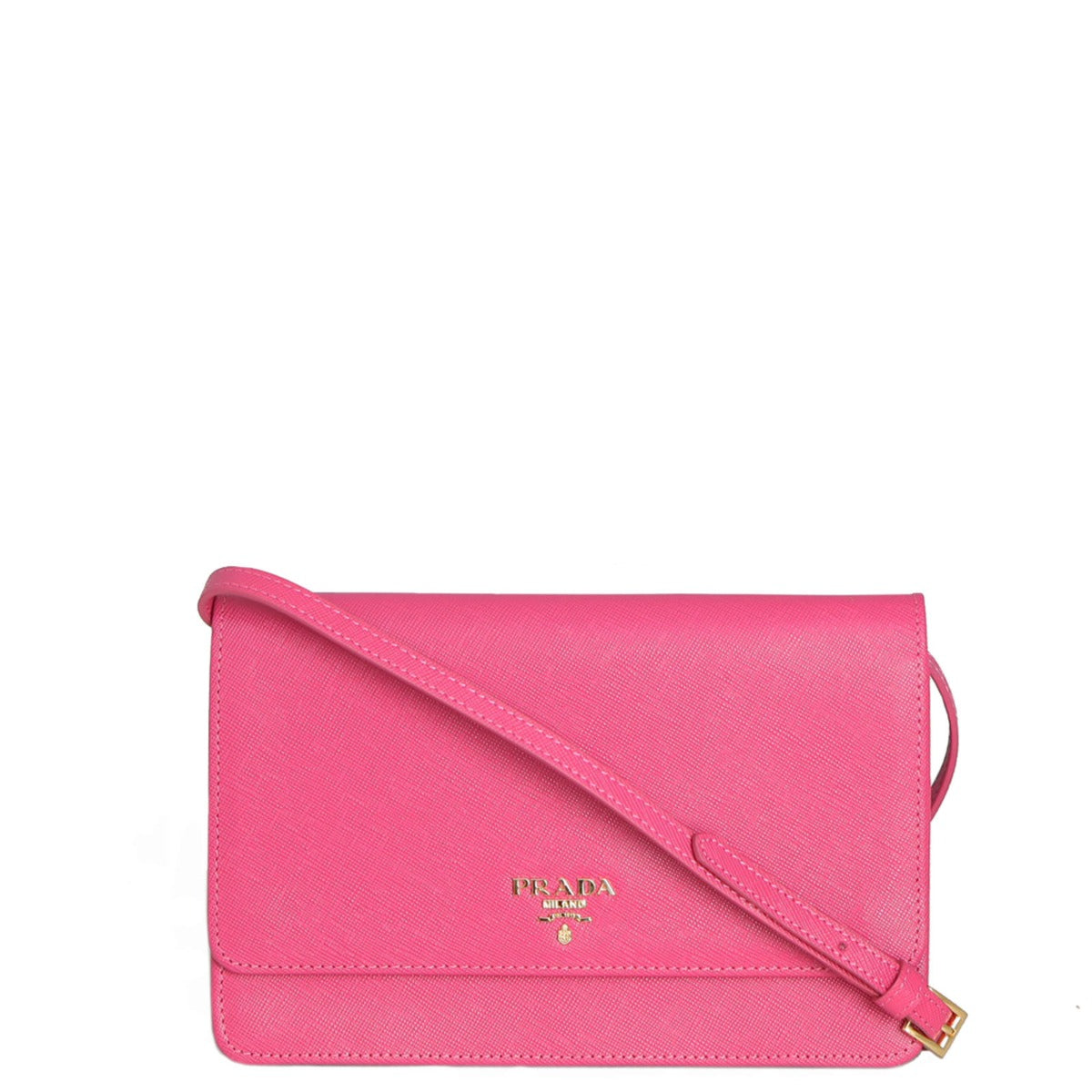 Prada Saffiano Wallet on Strap