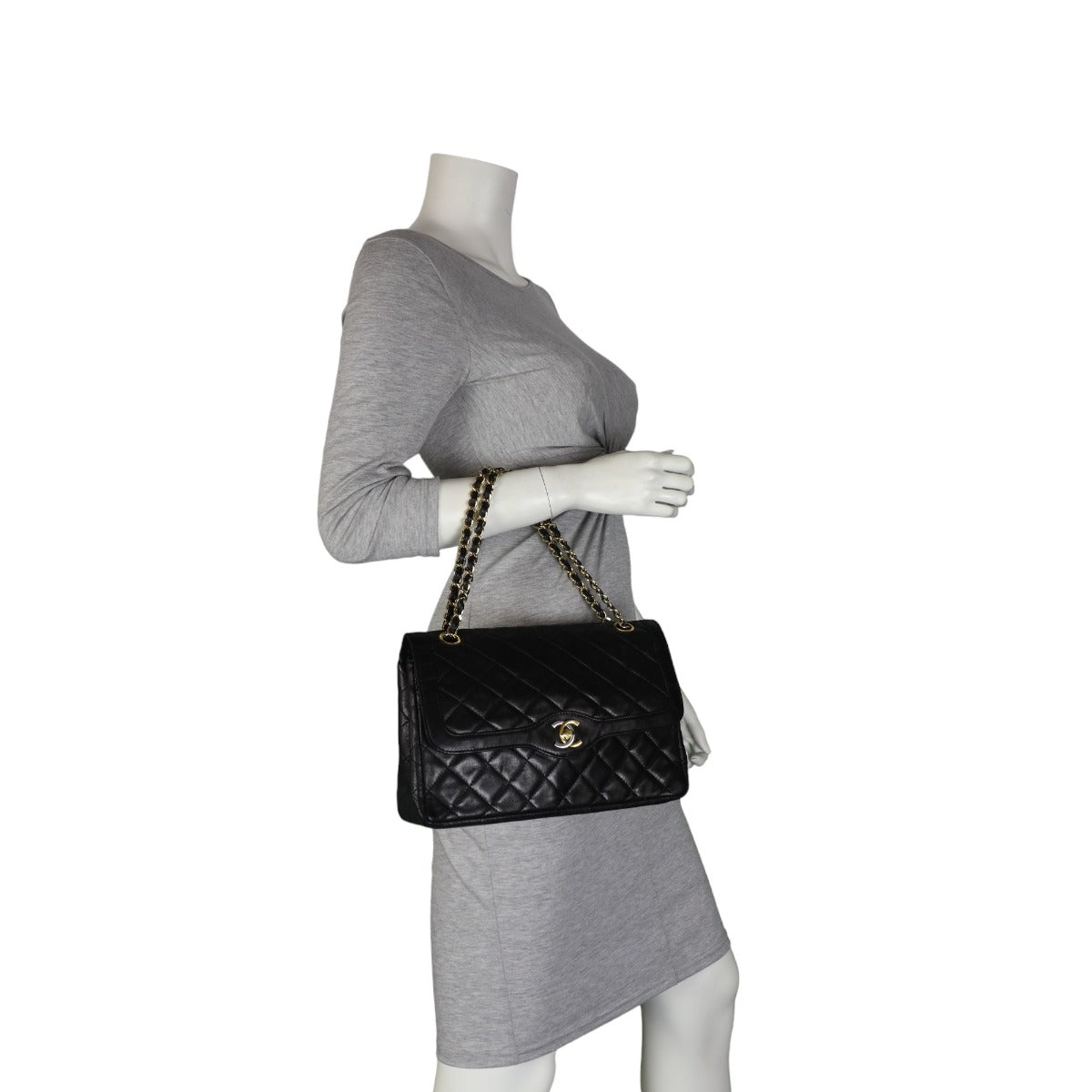 Chanel Two Tone CC Double Flap