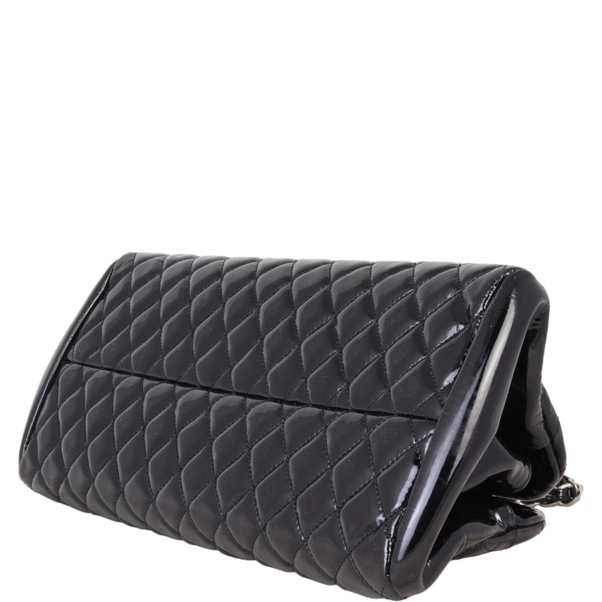 Chanel Just Mademoiselle Bowler Bag Medium Patent | Black