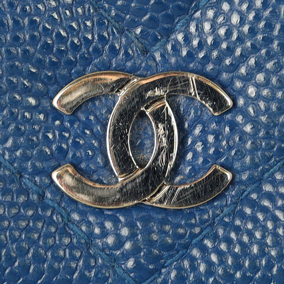 Chanel Classic Wallet on Chain Chevron | Blue