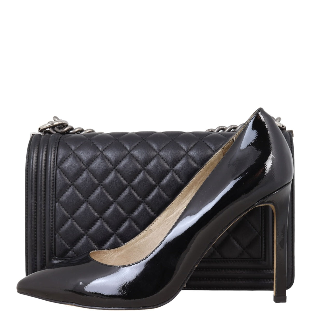 Chanel Boy Old Medium | Black 23 Series