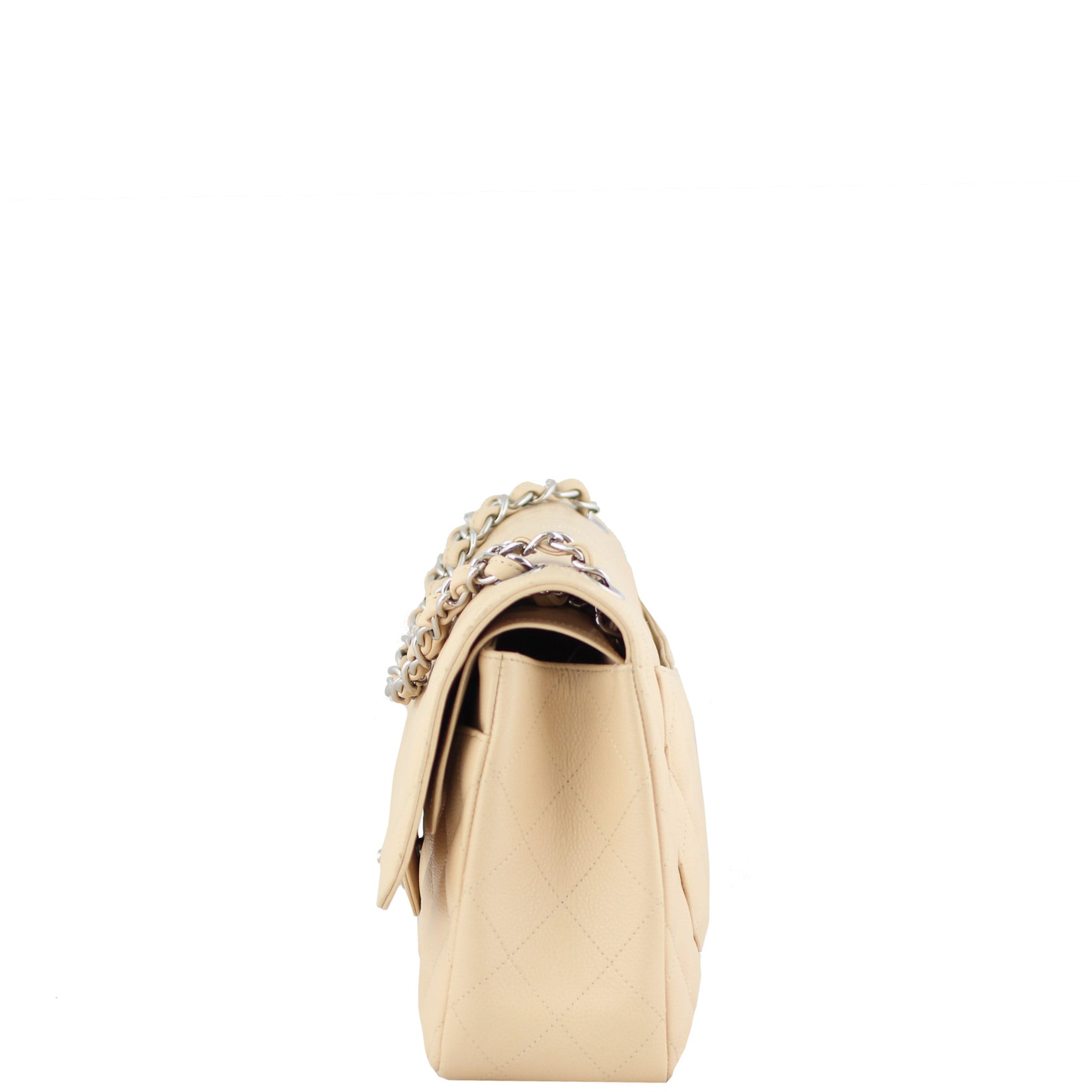 Chanel Classic Double Flap Jumbo | Beige SHW 14 Series