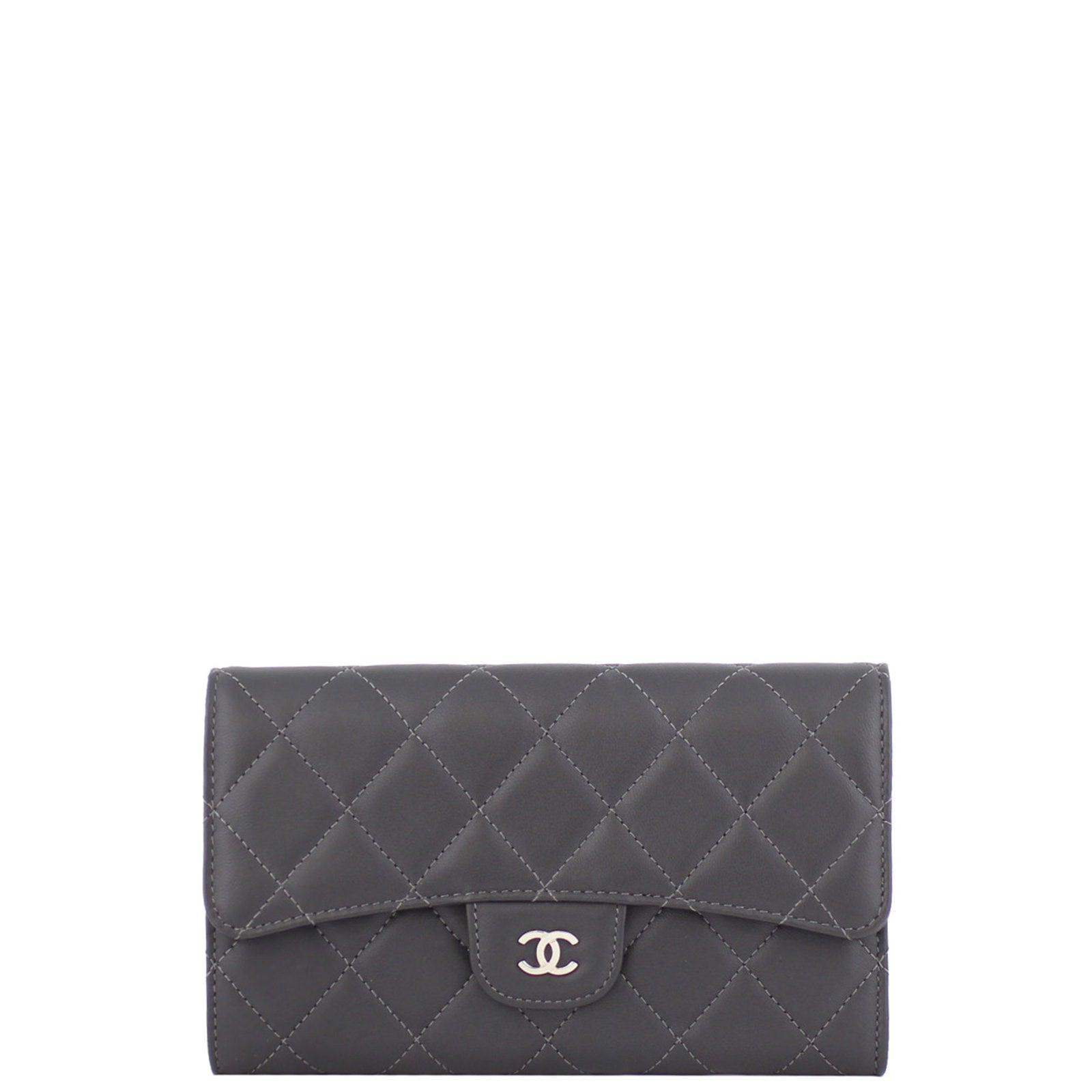 Chanel Classic Flap Wallet | Dark Grey