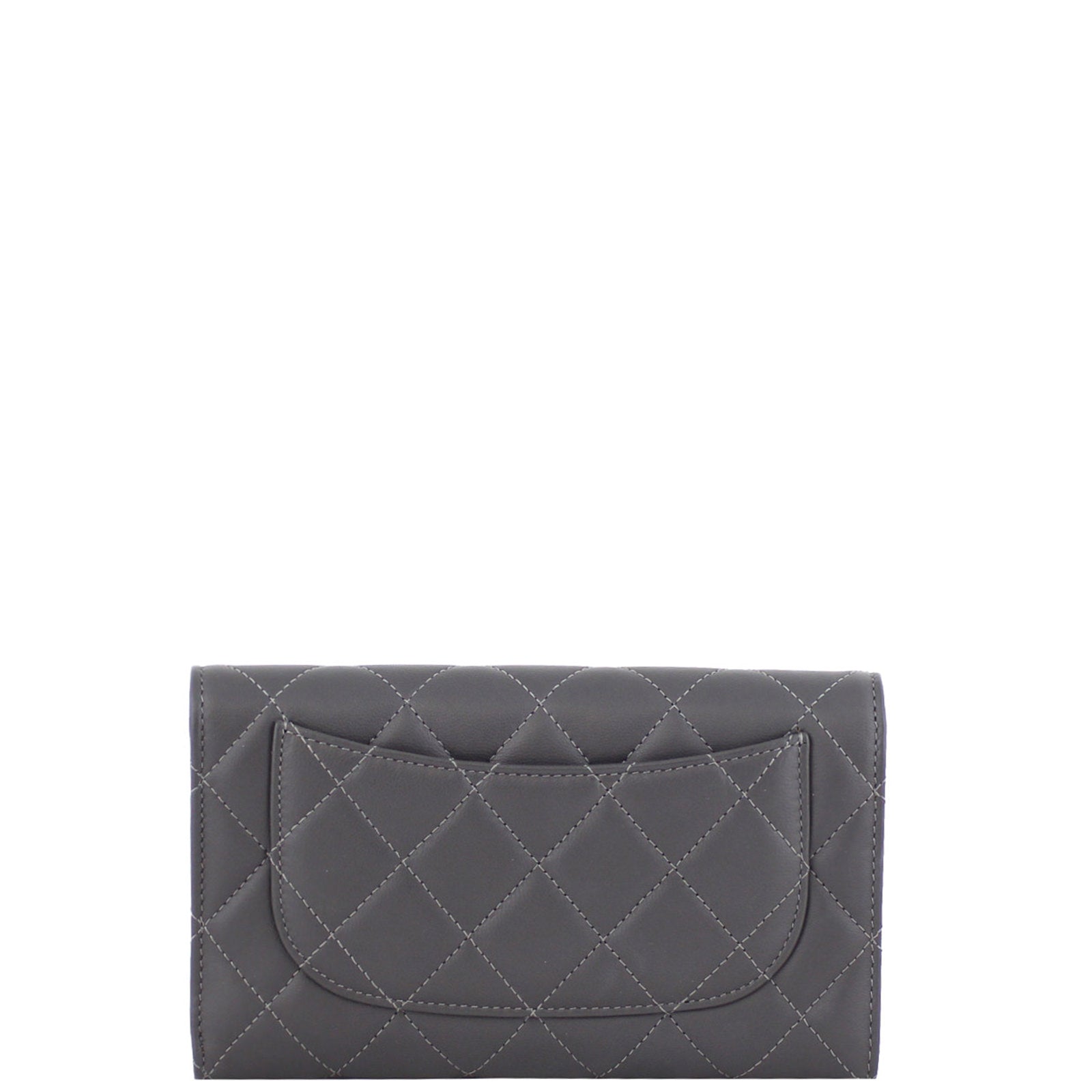 Chanel Classic Flap Wallet | Dark Grey