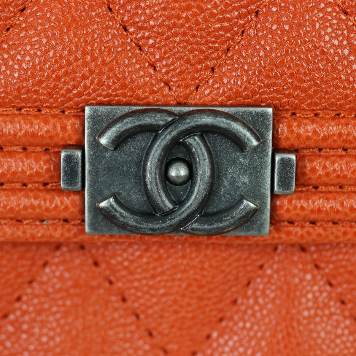 Chanel Boy Compact Wallet | Burnt Orange