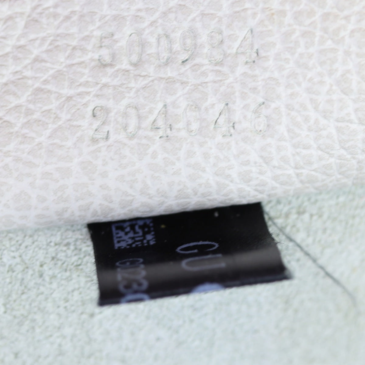 Gucci Logo Print Leather Pouch