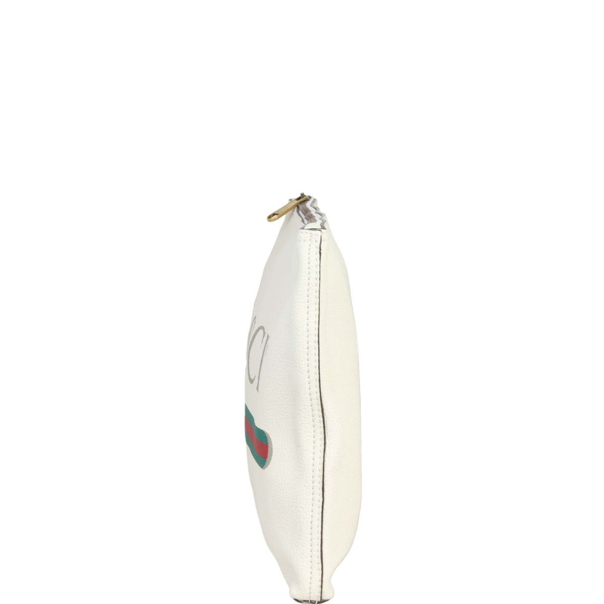Gucci Logo Print Leather Pouch