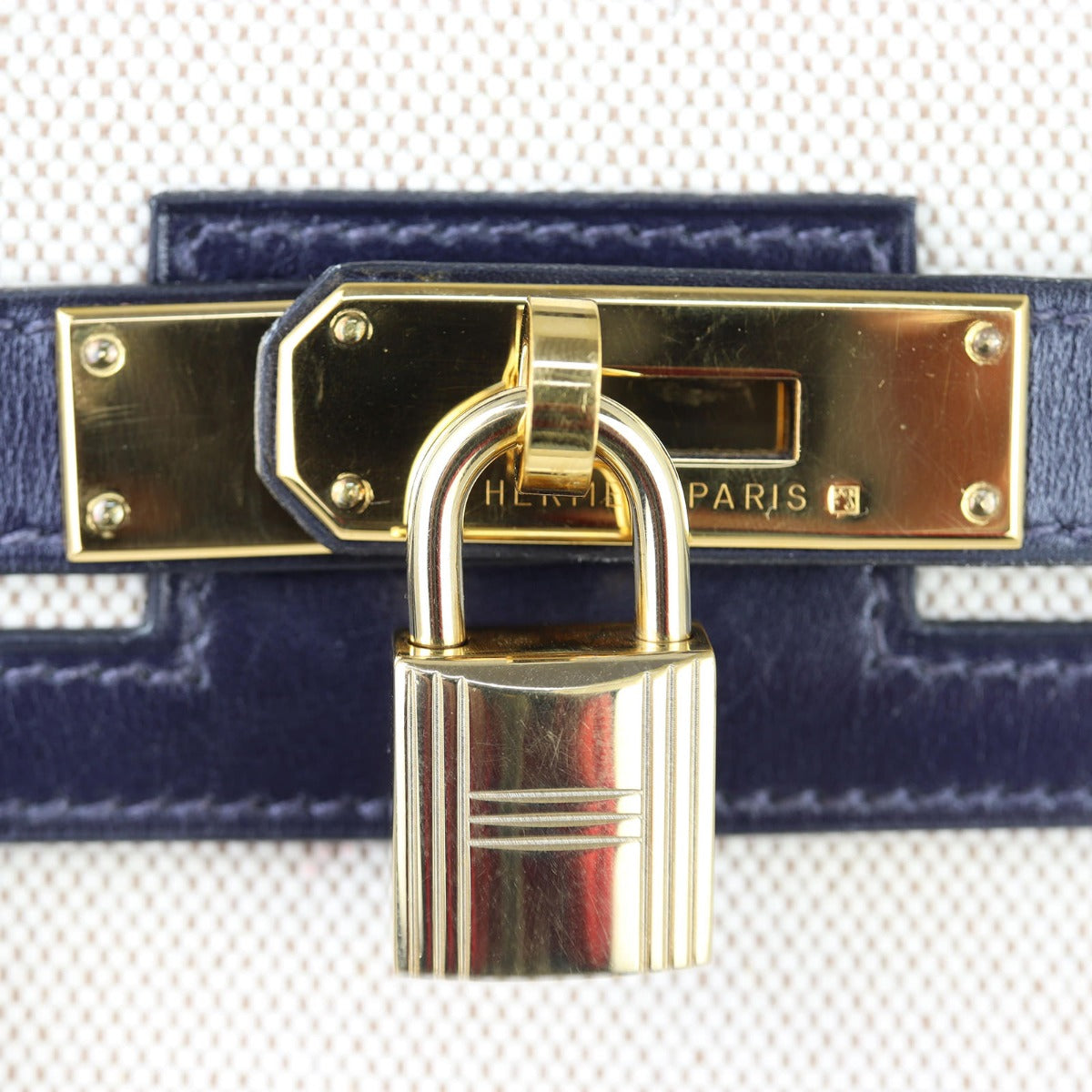 Hermes Kelly 28 Sellier Toile and Box